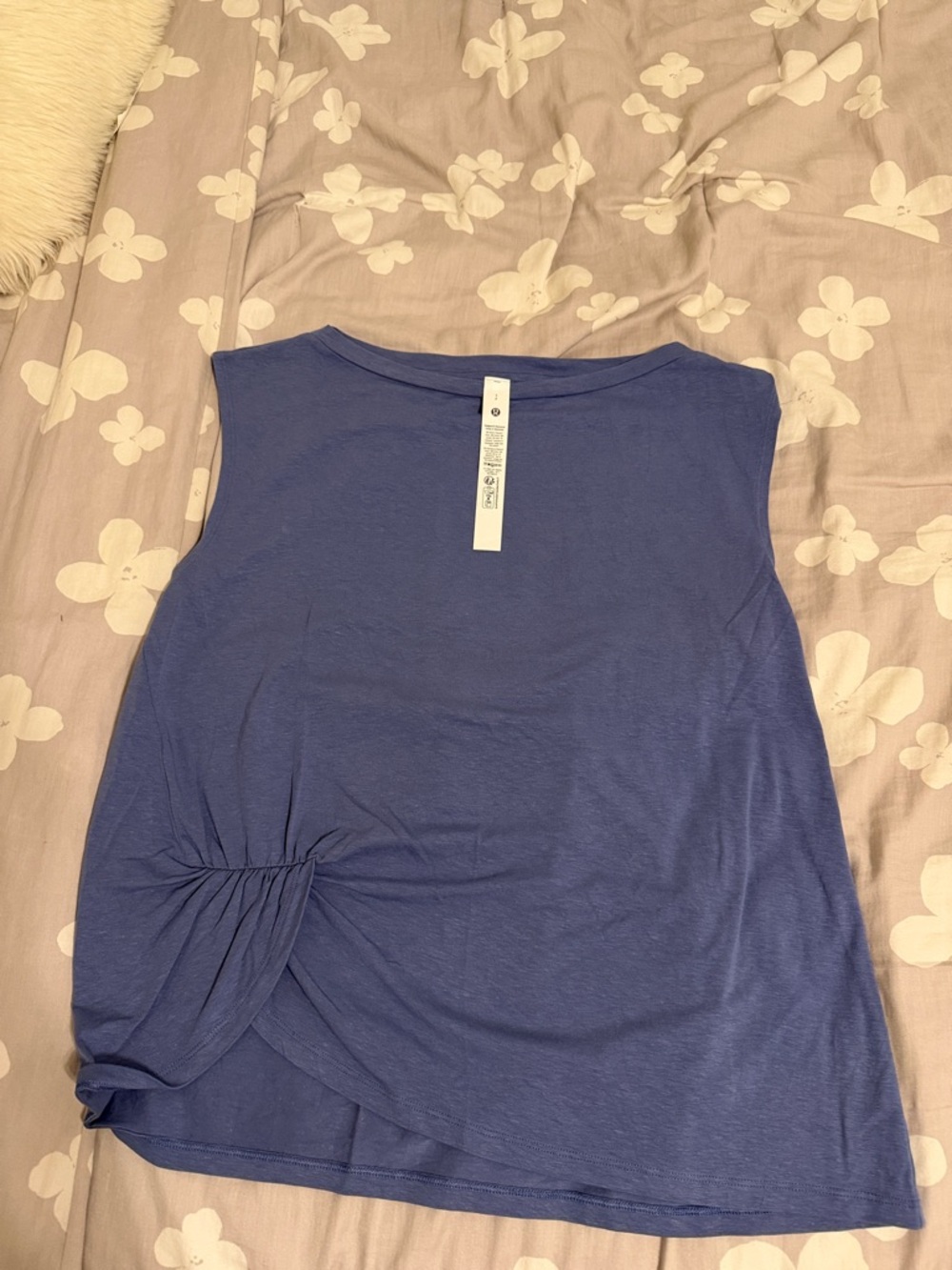 lululemon athletica Blue Twist-Detail Sleeveless Tank
